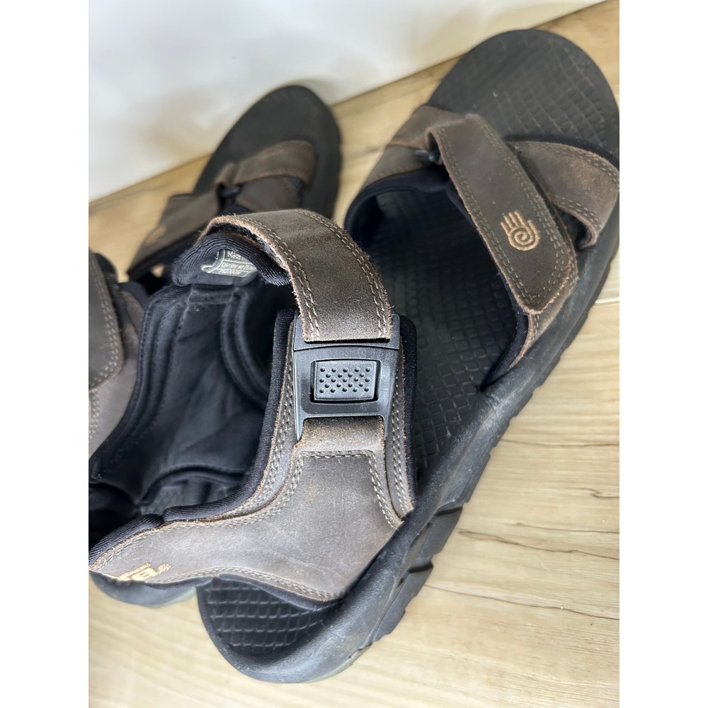 Teva Hiking Sandals Mens Brown Leather Outdoor Walking 10 Gorpcore Active‎ 6787 - Picture 4 of 7